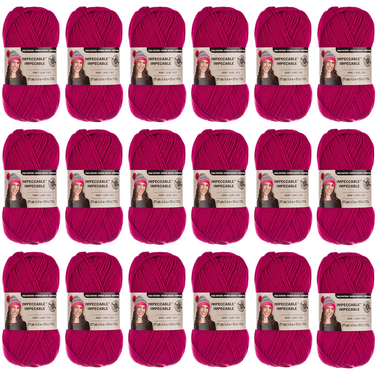 18 Pack: Impeccable® Solid Yarn by Loops & Threads®